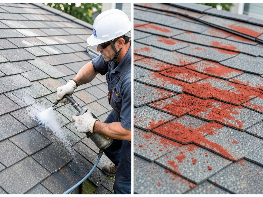 Getting Red Dirt Stains Out of Your Shingles and Gutters Without Ruining Your Roof