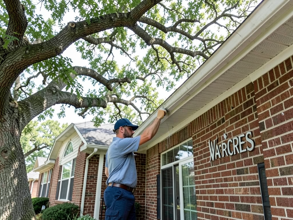 Managing overhanging trees and roof debris in matu