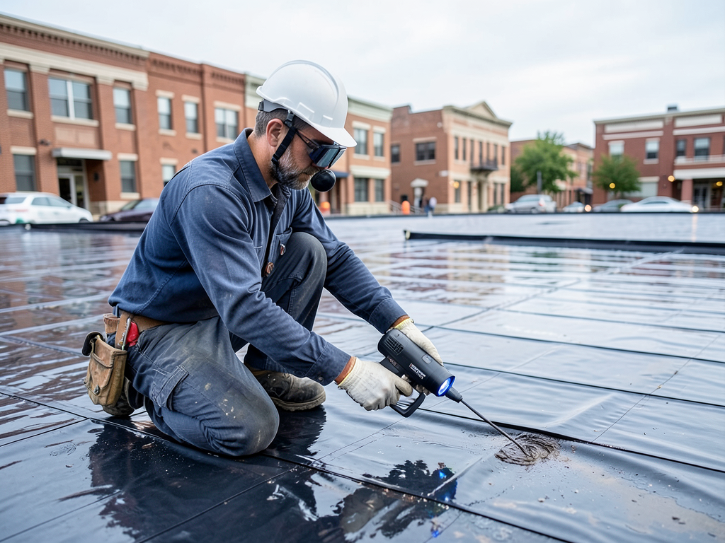 Stopping water from pooling on your flat roof in t